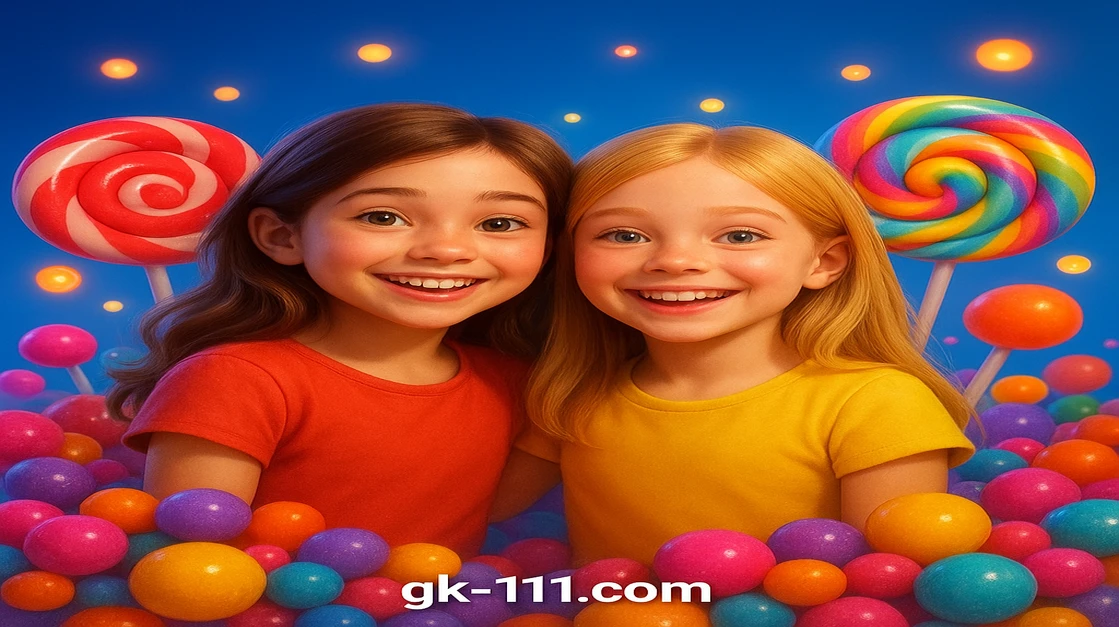 gk111 গেমিং প্ল্যাটফর্মে Sweet Bonanza-র জাদুকরী জগৎ আবিষ্কার করুন। দুইজন হাসিখুশি মেয়ে পুরোপুরি ক্যান্ডি ও মিষ্টিতে গড়া একটি কল্পলোক জগতকে ঘিরে রয়েছে।
